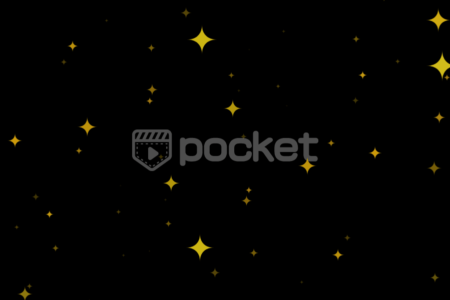画面一杯に星をキラキラさせる 動画制作用 無料ダウンロードフリー素材（アニメ風 全4色）ビデオポケット