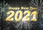 Happy New Year 2021! Free video material of Happy New Year Fireworks